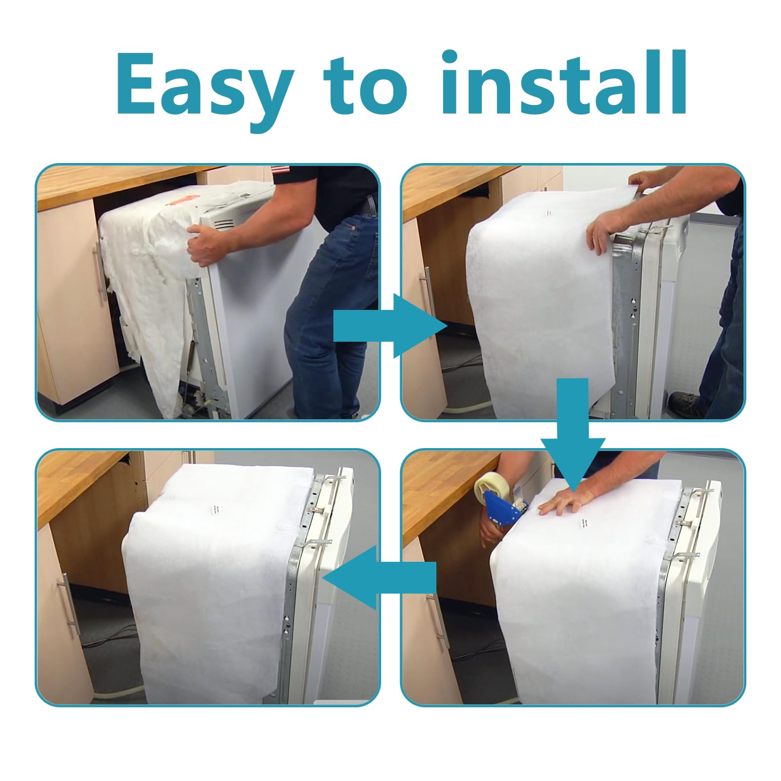 WD30X28658 WD01X10419 Manta aislante para lavavajillas Para - Imagen 7