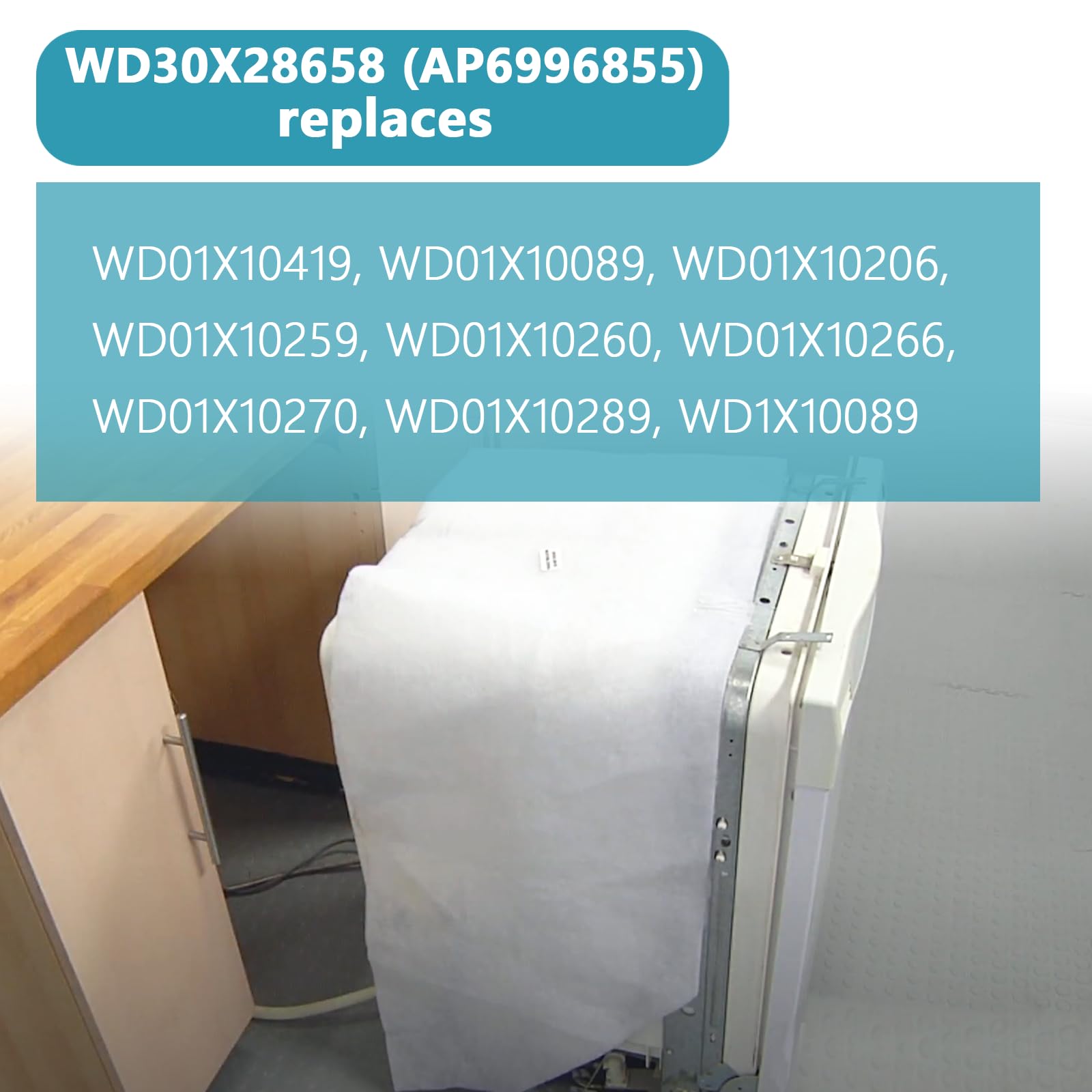 WD30X28658 WD01X10419 Manta aislante para lavavajillas Para - Imagen 5