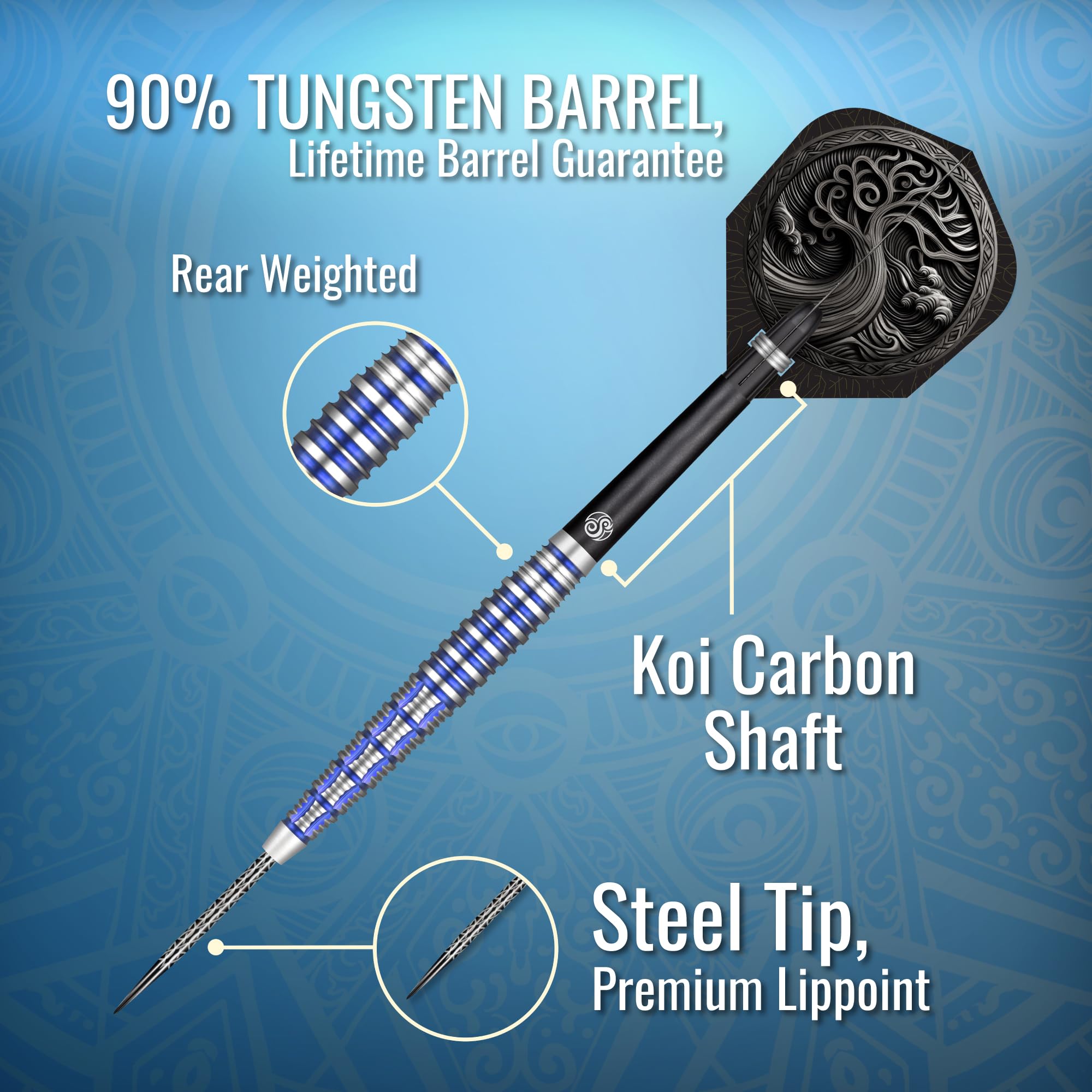 Set de Dardos de Punta de Acero Celt Toranos de Shot! - Imagen 4