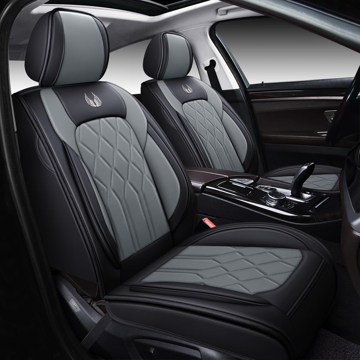 Cubiertas de asiento para automóvil OASIS -Gris - Imagen 3