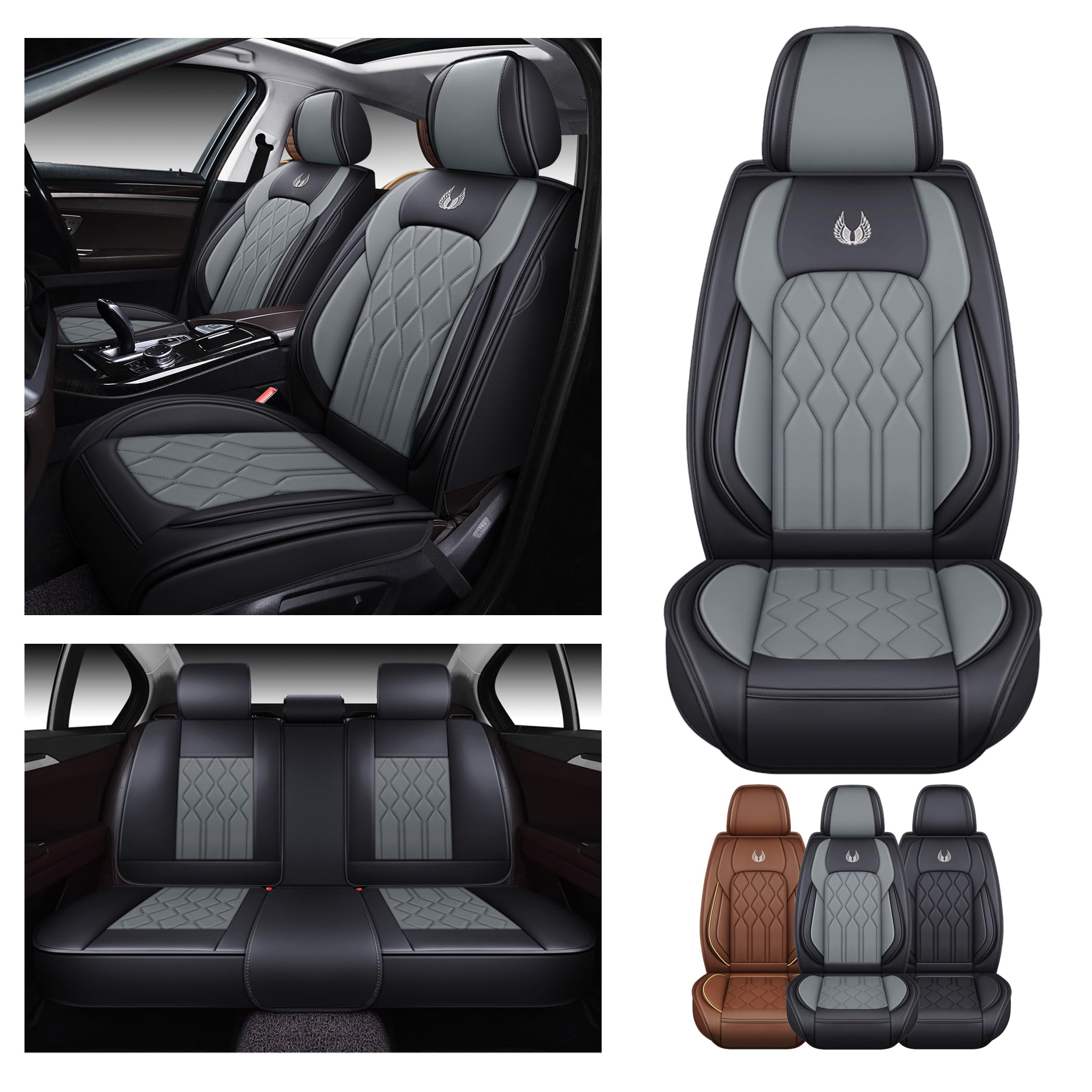 Cubiertas de asiento para automóvil OASIS -Gris