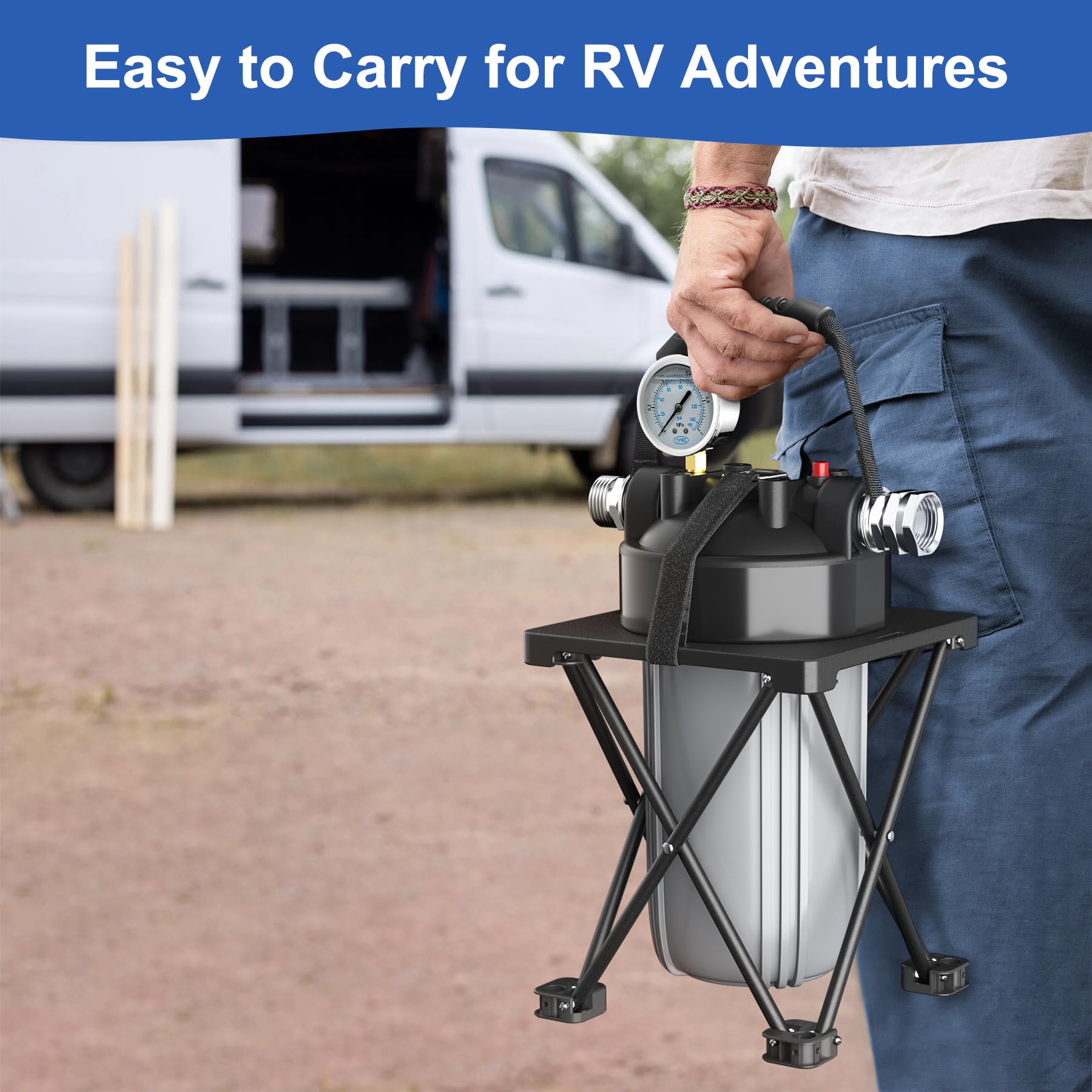 Filtro de agua para RV Kintim de 6 capas con soporte y - Imagen 8