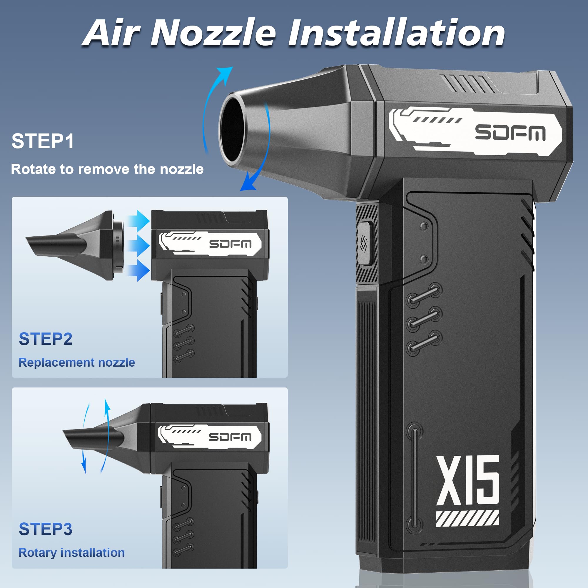 SDFM Soplador de Aire Comprimido - Soplador de Aire - Imagen 5
