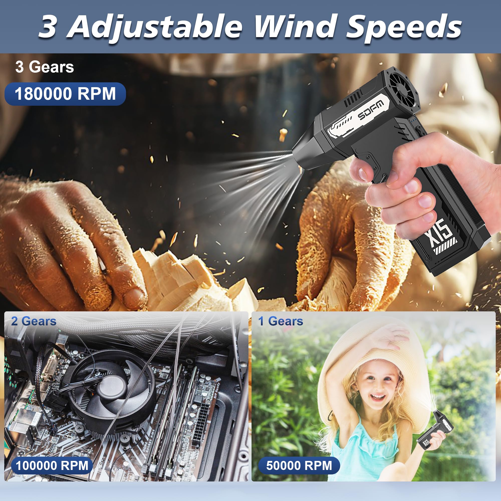 SDFM Soplador de Aire Comprimido - Soplador de Aire - Imagen 8