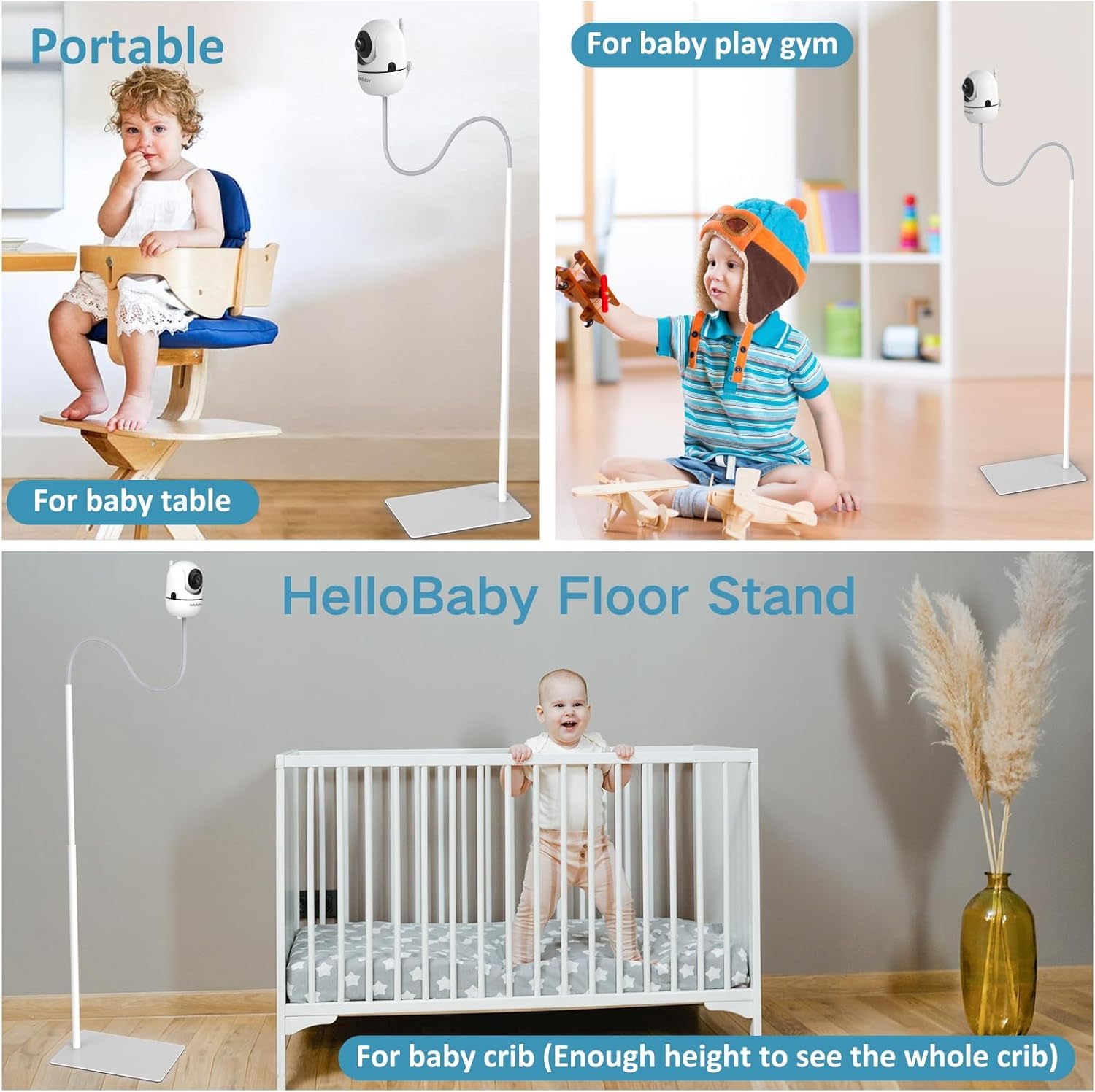 Soporte para monitor HelloBaby, Soporte de piso para - Imagen 7