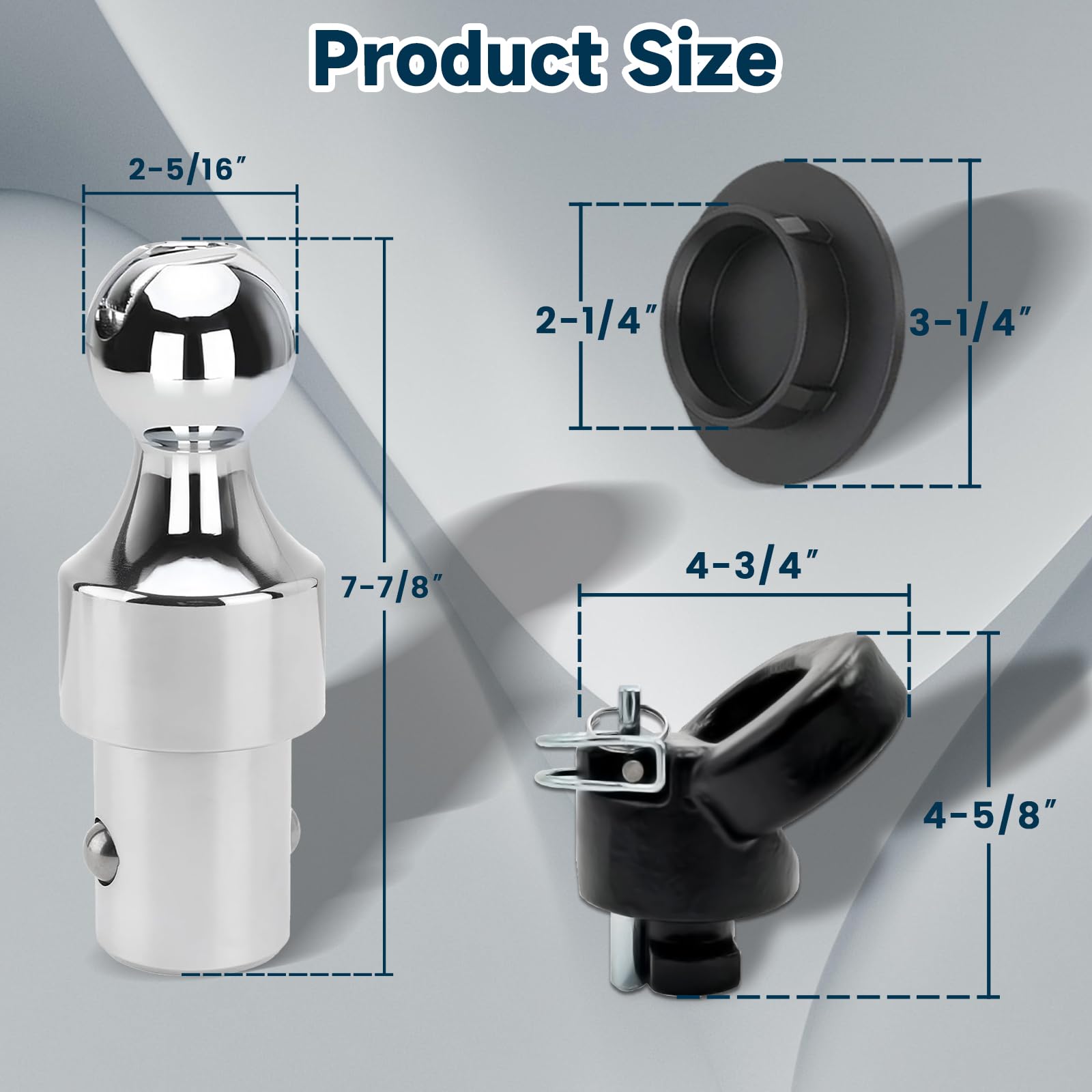 Kit de bola de remolque gooseneck 60638 Puck System, bola - Imagen 4