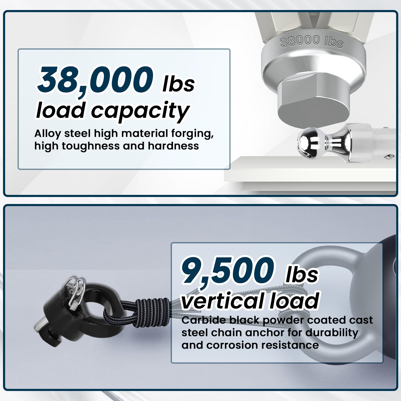 Kit de bola de remolque gooseneck 60638 Puck System, bola - Imagen 8