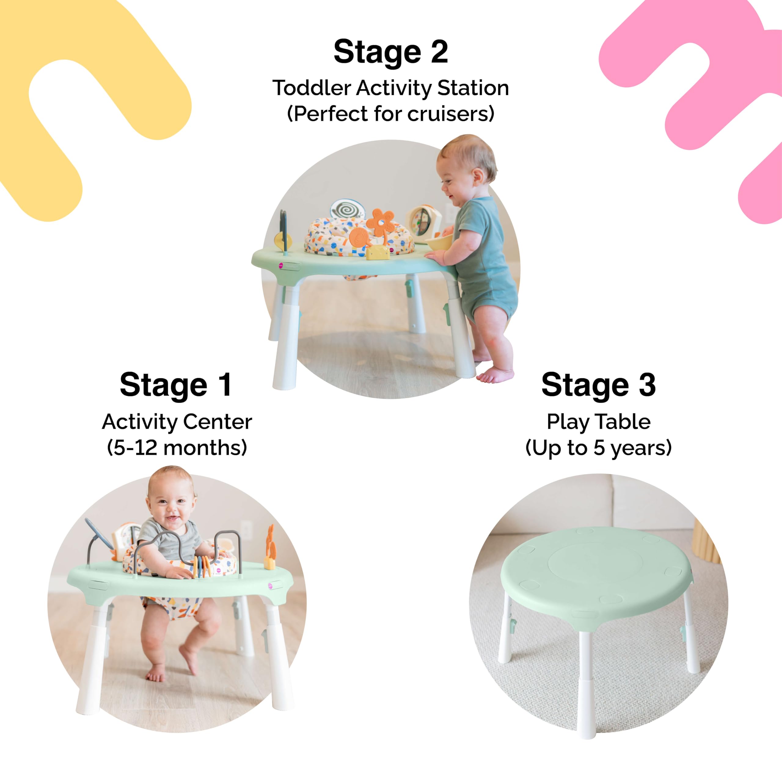 Centro de Actividades y Mesa de Juego 2 en 1 para Bebé - Imagen 5