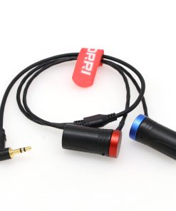 Cable de audio DRRI 3,5mm Jack estéreo a doble XLR 3Pin
