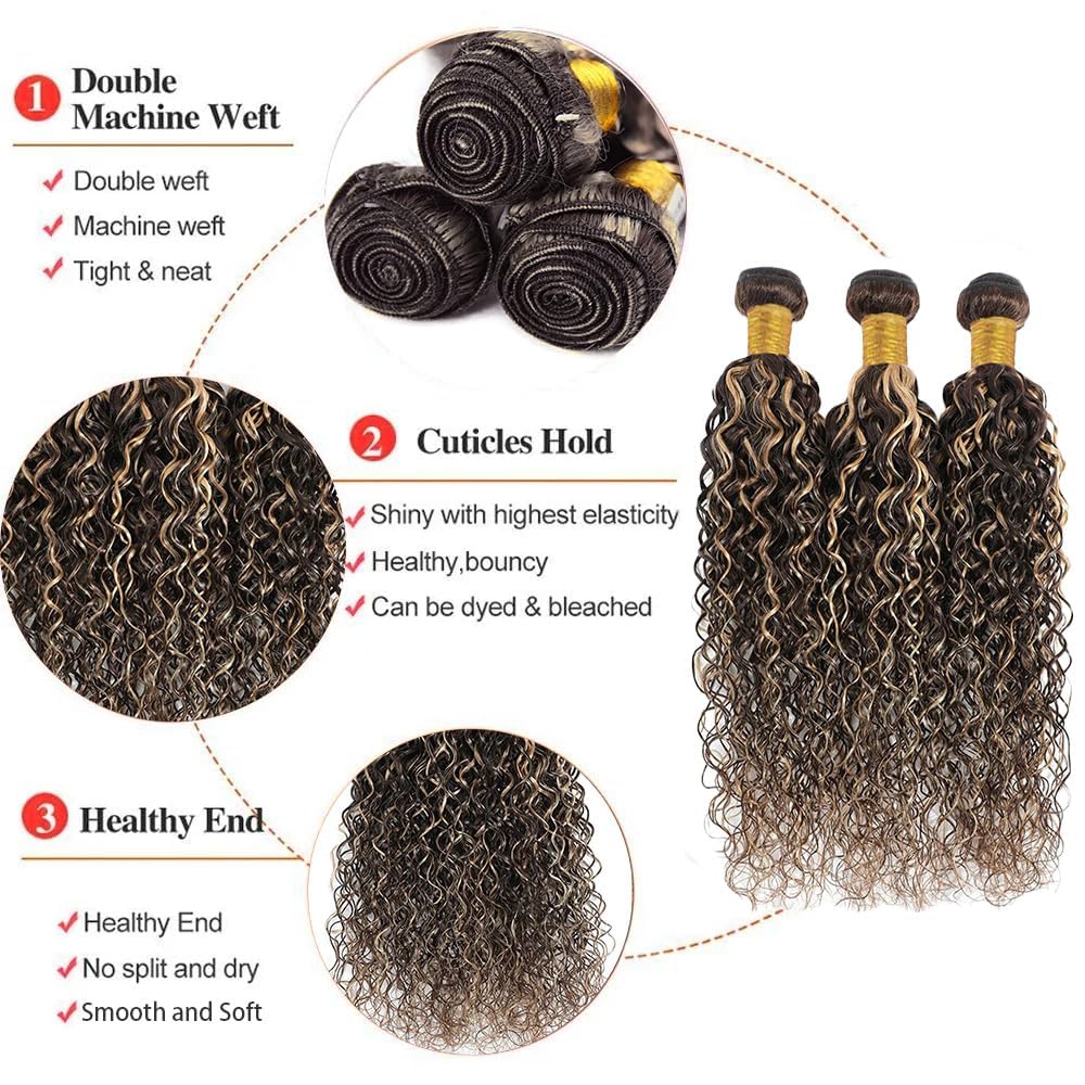 Dokksiiia 12 14 16 Pulgadas Dos Tonos Coser En Cabello - Imagen 5