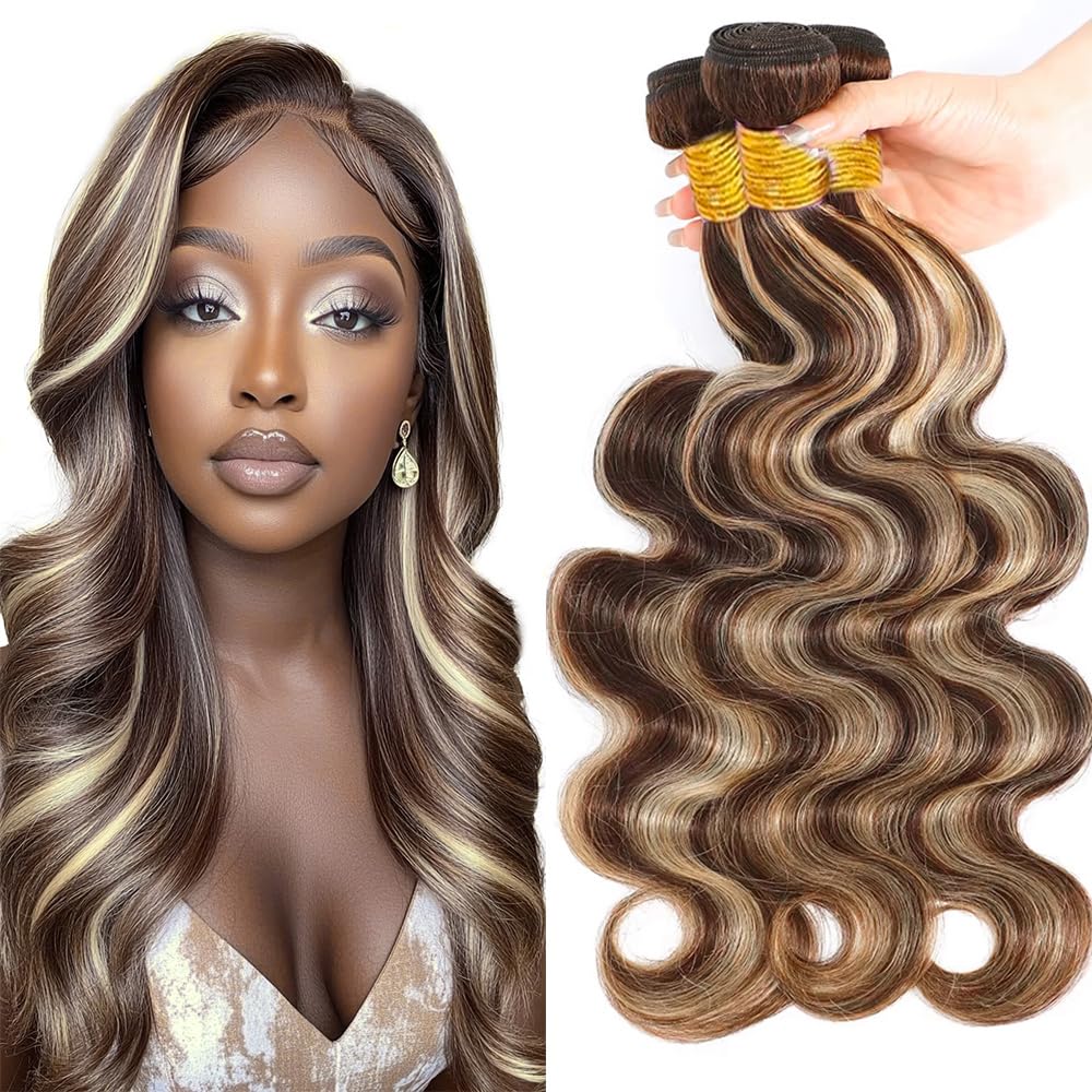 Dokksiiia Extensiones de Cabello Humano Ombre P4/613 de