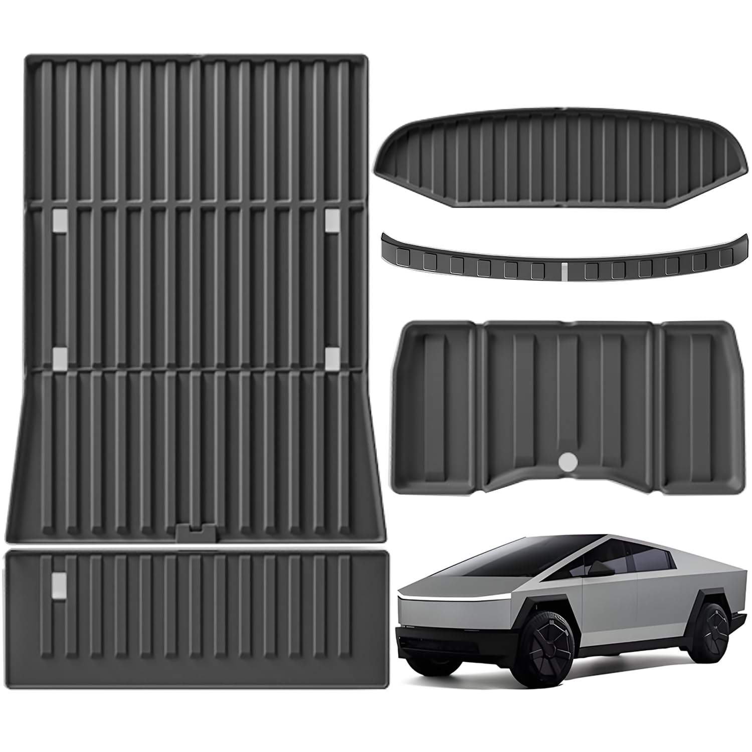 Set de 5 tapetes para piso para accesorios Cybertruck 2023