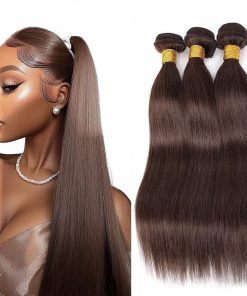 Extensiones de Cabello Humano Color #4 Marrón Chocolate