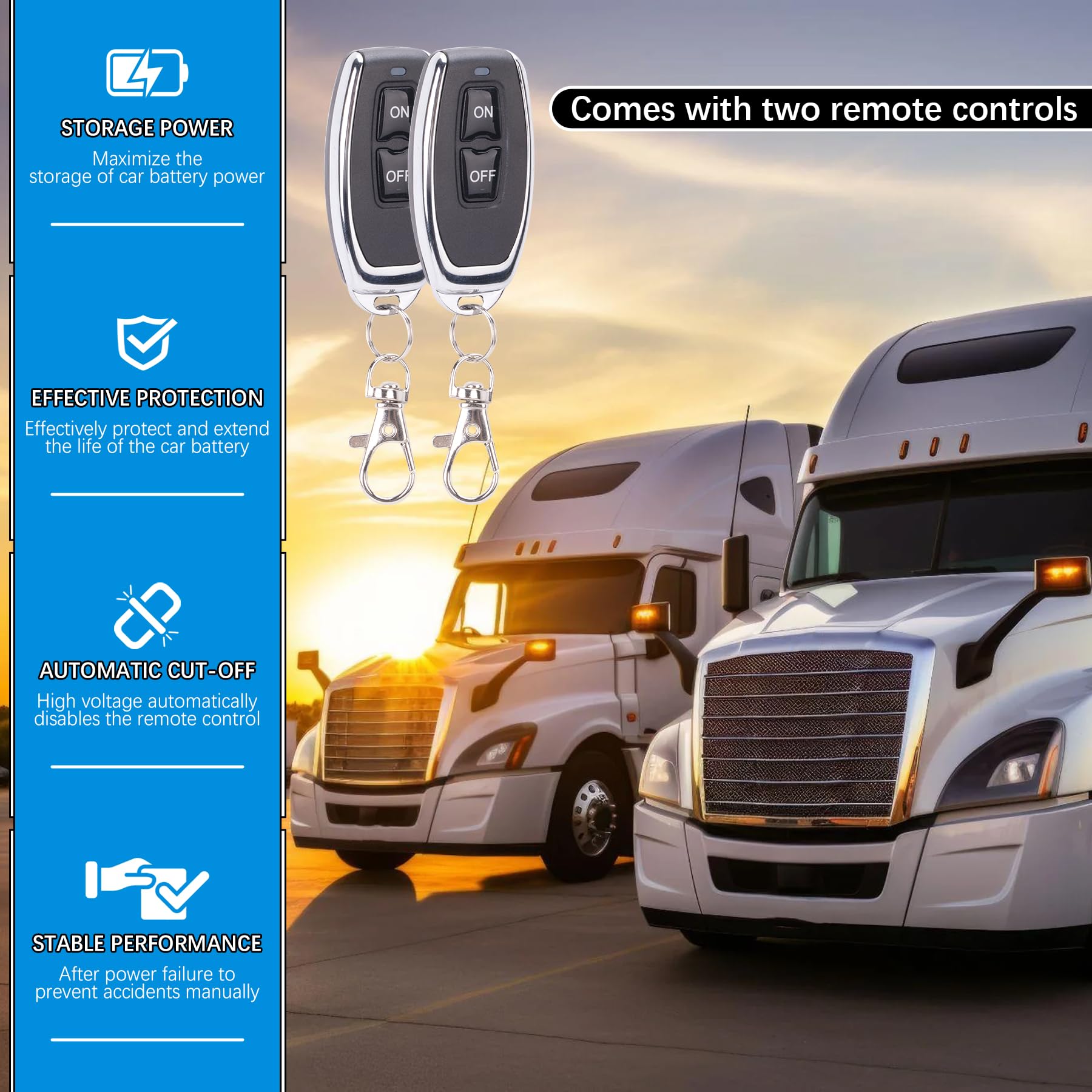 Interruptor de Apagado Remoto de Batería de 12V - - Imagen 5