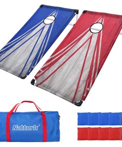 Set de Cornhole Portátil PVC con 2 Tableros, 8 Bolsas de