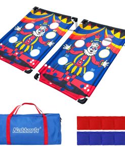 Juego de Cornhole Portátil PVC Cornhole con 2 Tableros, 8