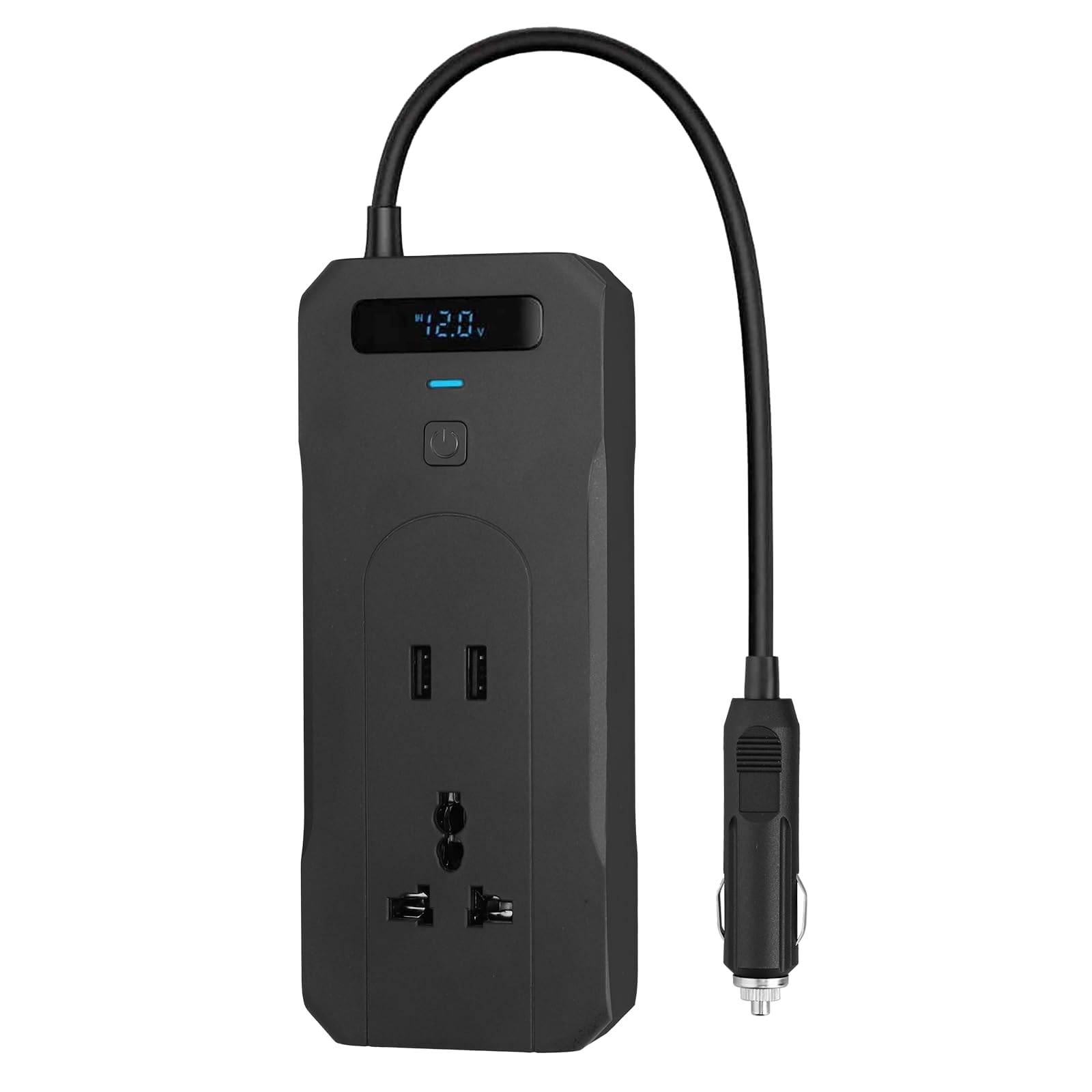 AUTTGINN 200W Inversor de Corriente para Coche DC 12v a