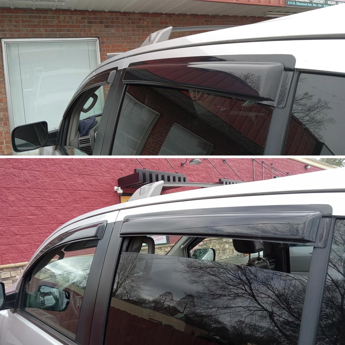 Conjunto Original de 4 deflectores de viento -Humo Oscuro - Imagen 4