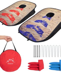 Set de Cornhole Portátil - Juego de Exterior con 2 Tableros