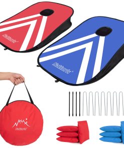 Juego de Cornhole Portátil con Marcos de PVC, Juegos de