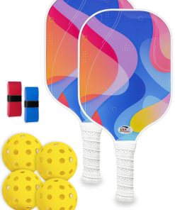 Set de 2 paletas de pickleball Feel my rhythm con 4 pelotas