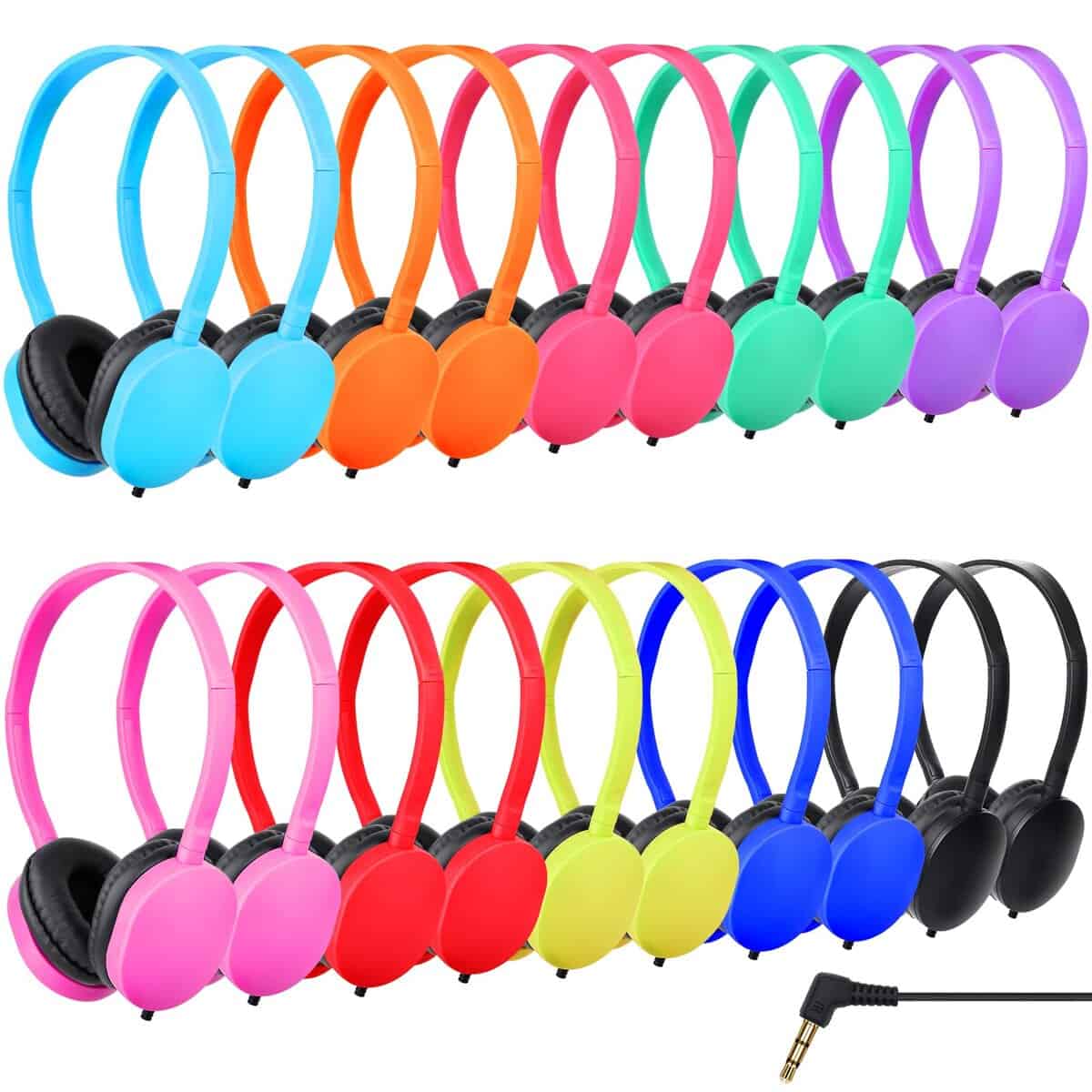 ZXQZYM Audífonos para Niños Paquete de 10 para Escuela