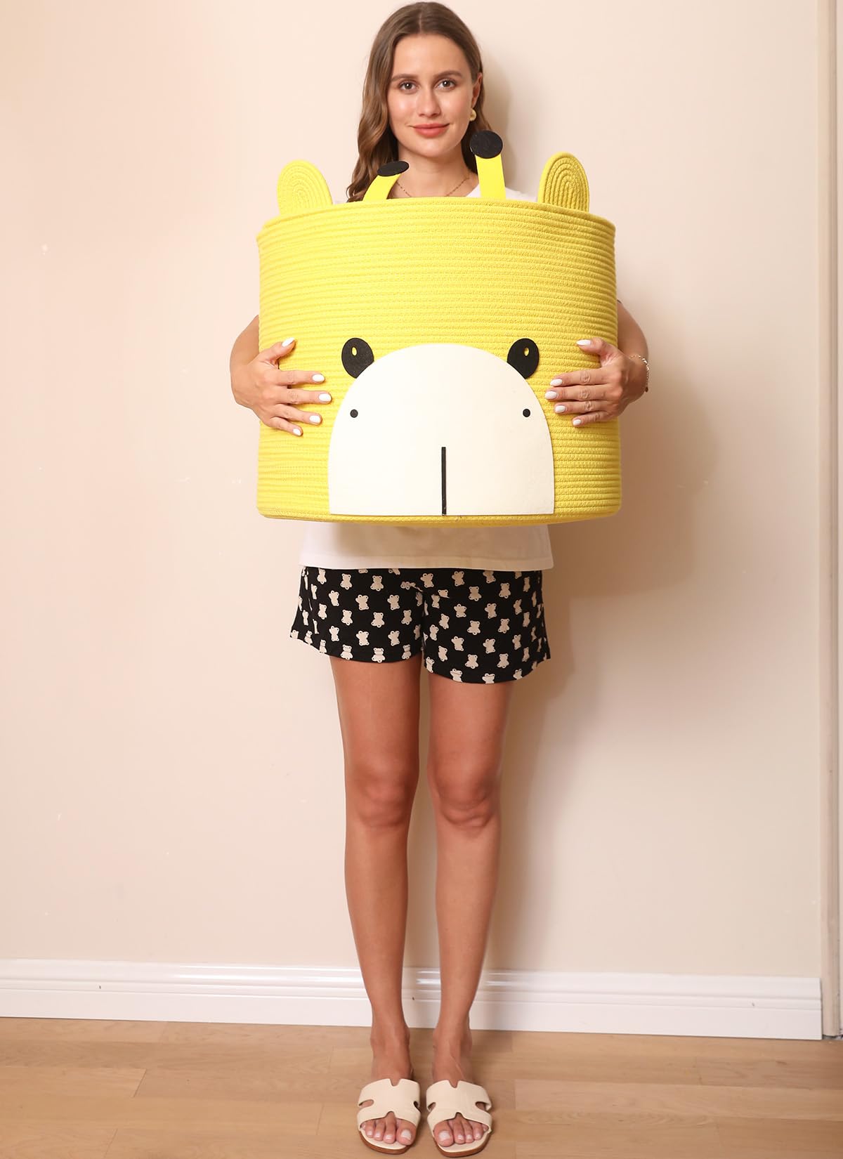 Canasta de Almacenamiento de Cuerda de Algodón en Forma de - Imagen 10