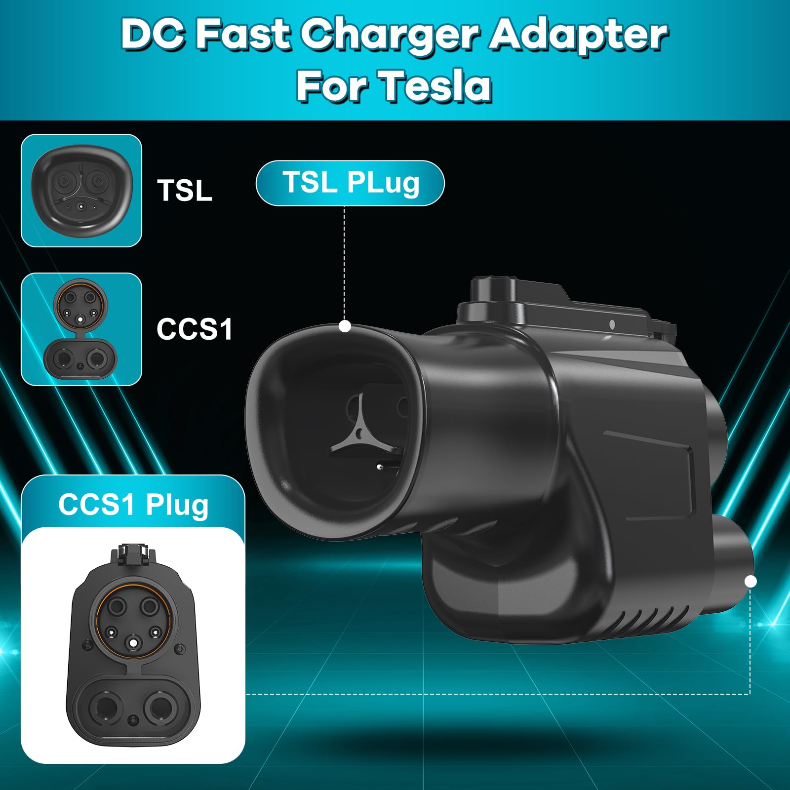 Adaptador de Vehículo Eléctrico YIGPAIPO Compatible con - Imagen 3