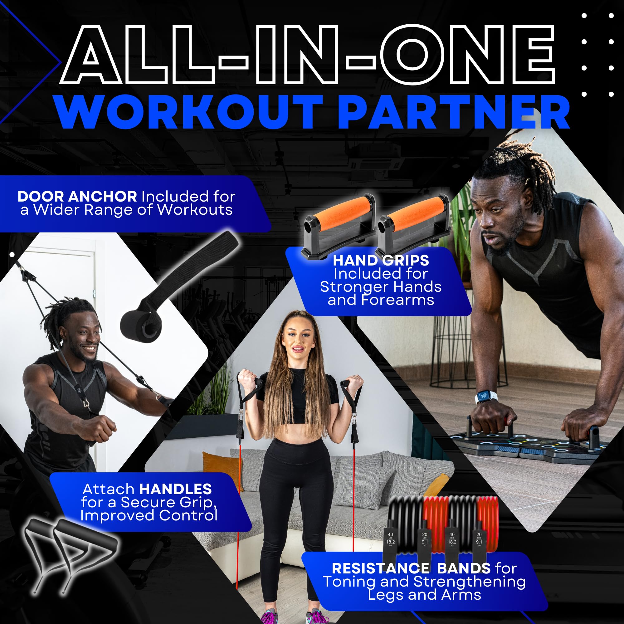 Tablero de Flexiones para Entrenamiento de Cuerpo Completo - Imagen 4