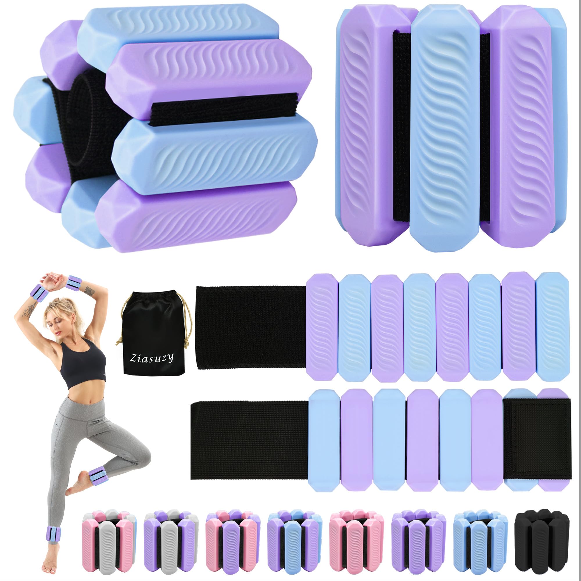 Pesas para tobillos y muñecas para mujeres, Juego de pesas