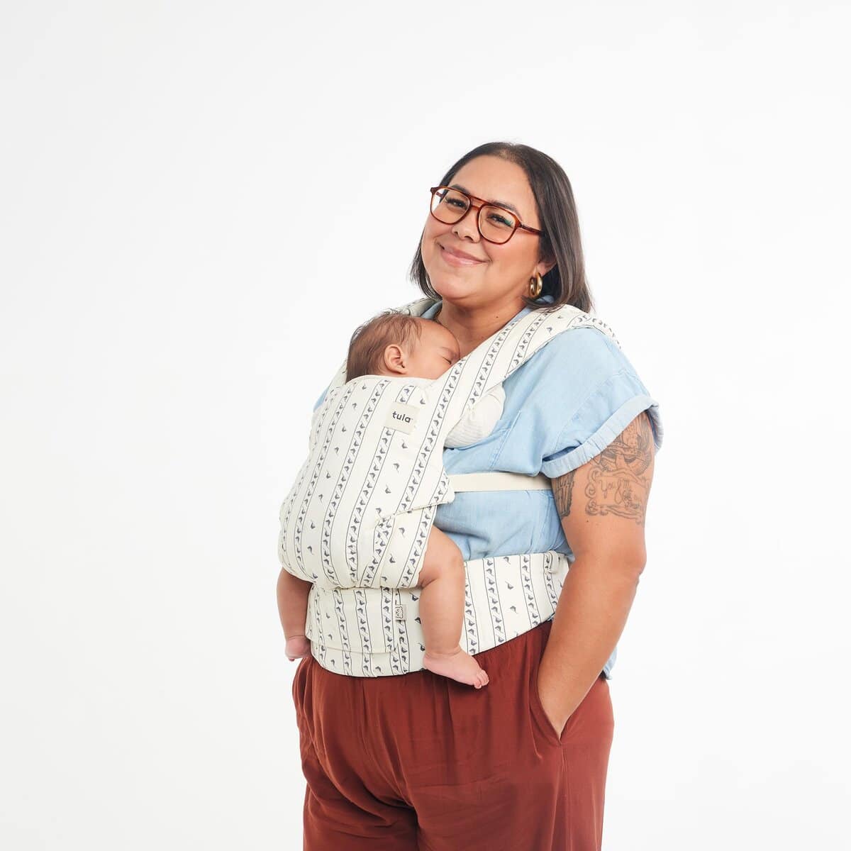 Portabebés de algodón Baby Tula Explore 7-45 lb, Recién - Imagen 8