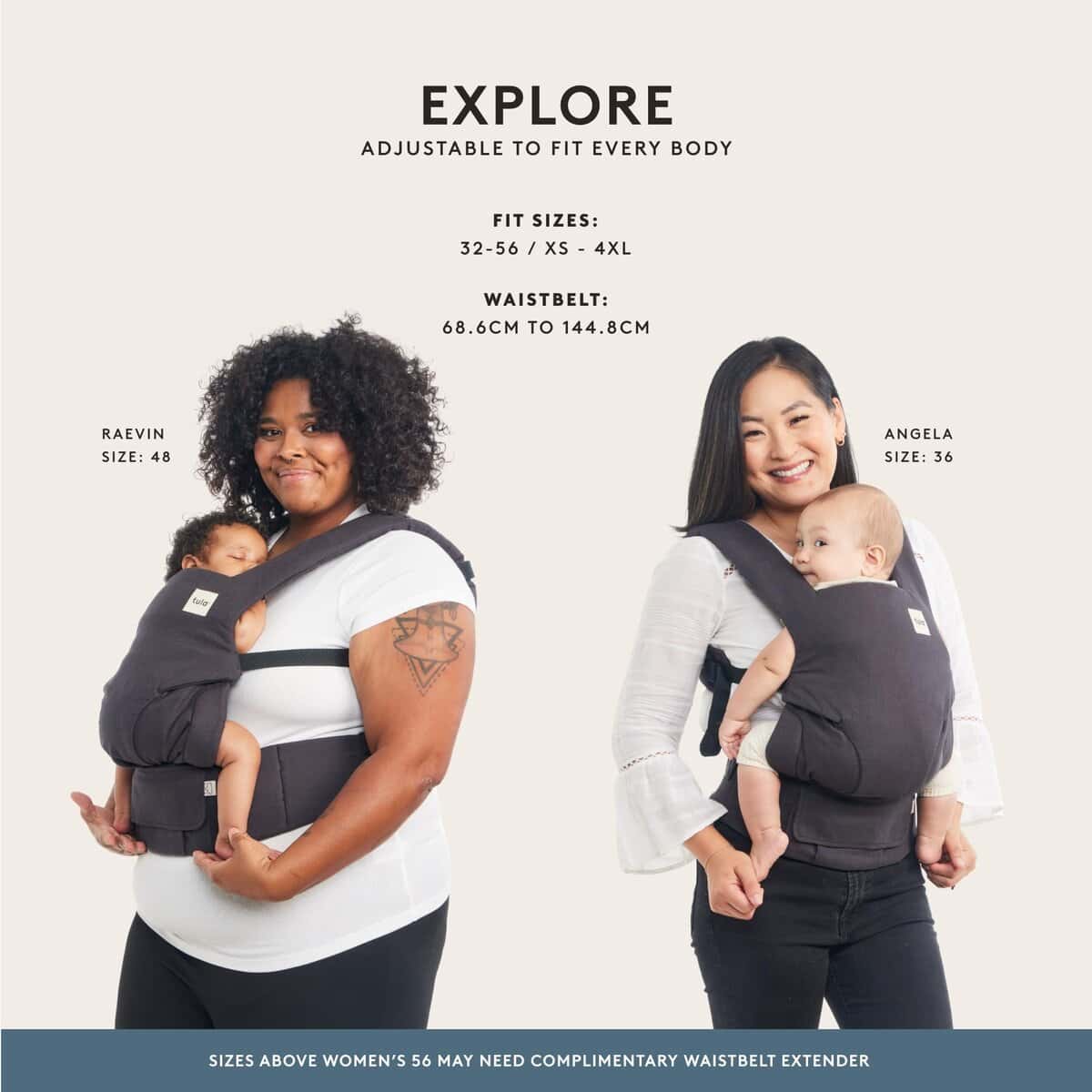 Mochila Portabebés Baby Tula Explore de Lino para Bebés de - Imagen 7