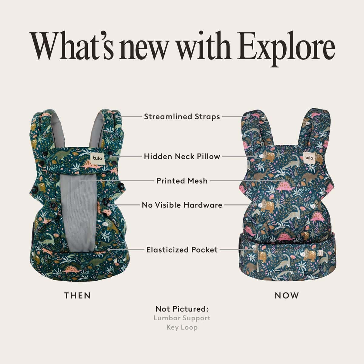 Mochila portabebés Baby Tula Explore de malla 7 a 45 lb, - Imagen 4