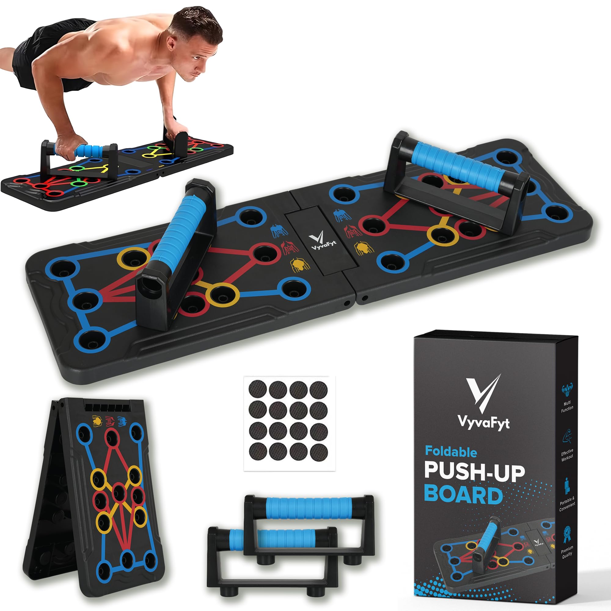 Tablero de Flexiones Vyva Fyt 15-en-1 Equipo de