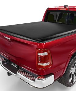 Cubierta de cama de camioneta blanda de tres pliegues