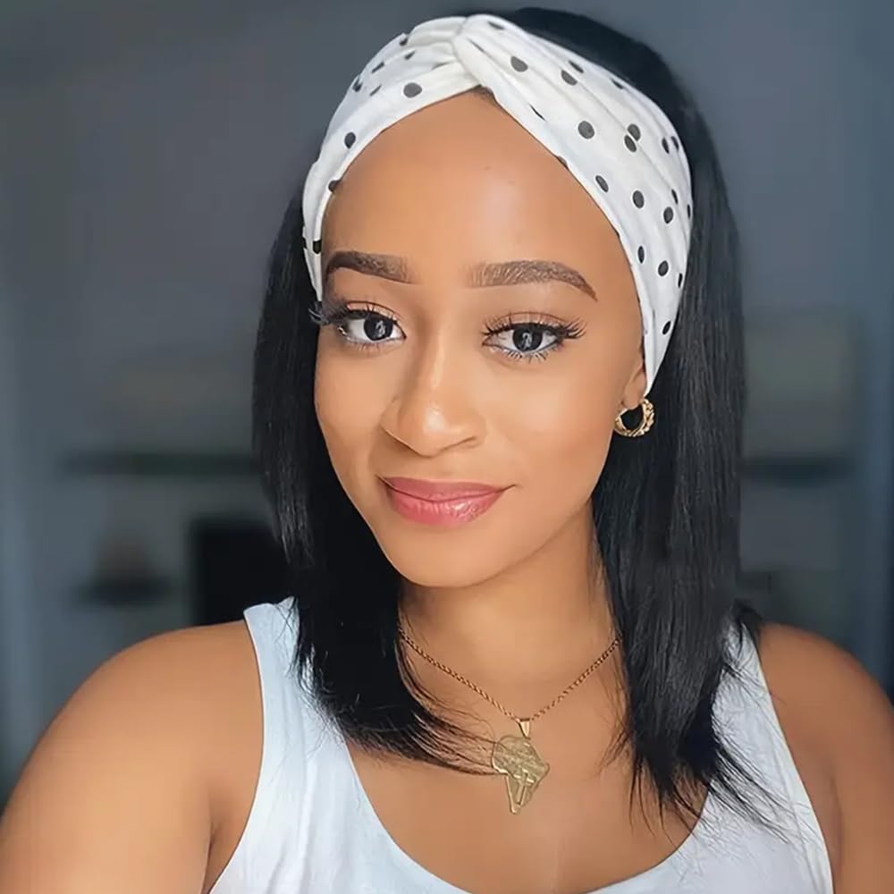 Pelucas de Banda para Cabeza de Cabello Humano XCHJH, Bob