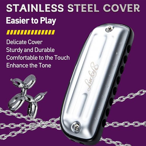 Armonica Blues de 8 Agujeros en D, Armonica Diatonica para - Imagen 3