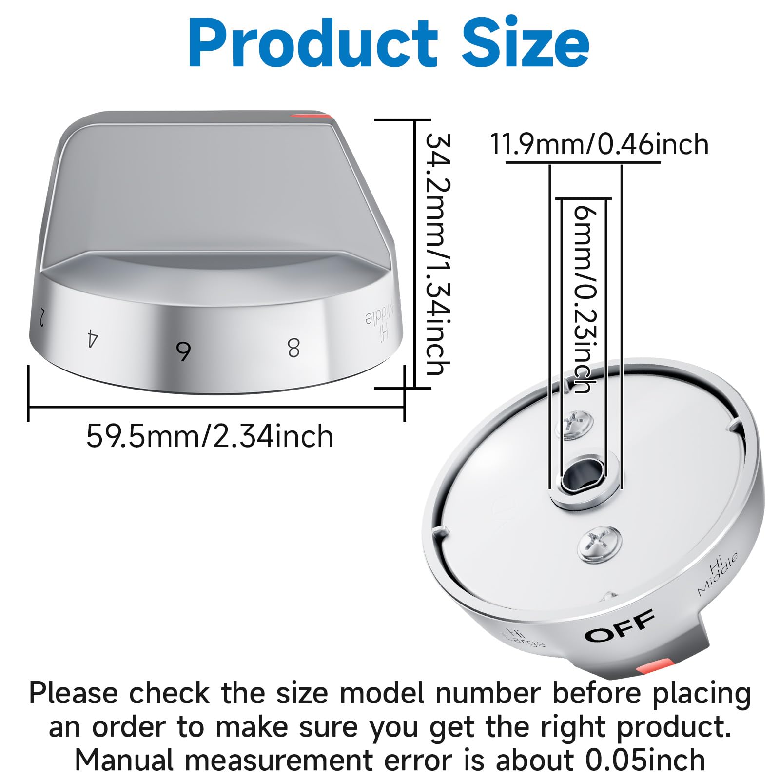 Perillas de Repuesto para Estufas Samsung DG94-03500A/Z, - Imagen 7