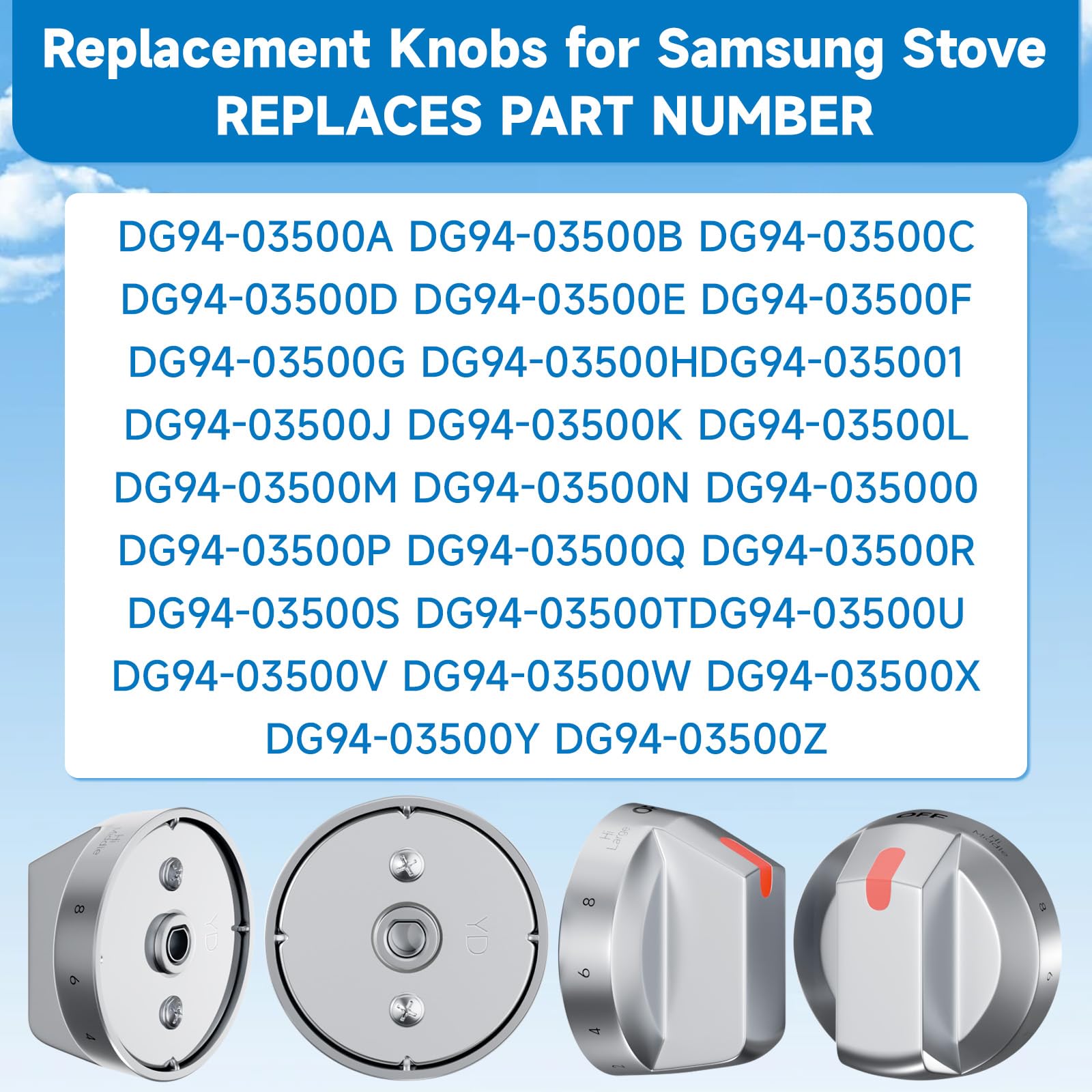 Perillas de Repuesto para Estufas Samsung DG94-03500A/Z, - Imagen 4