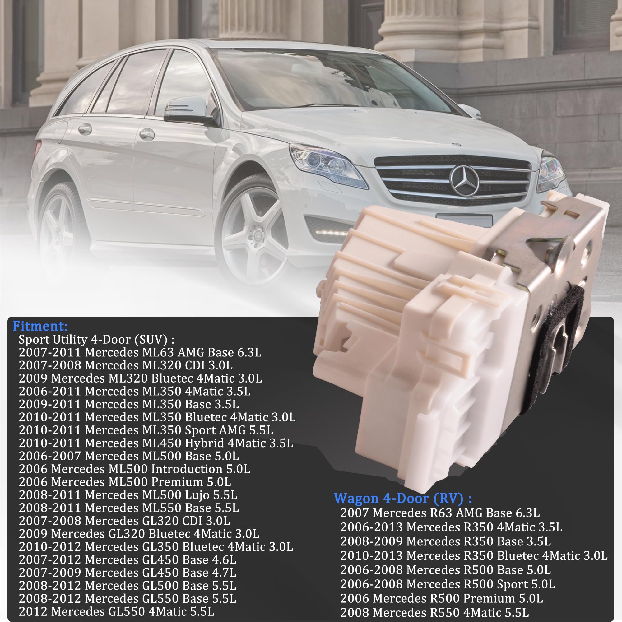 Actuador de cerradura de puerta del lado del pasajero - Imagen 7