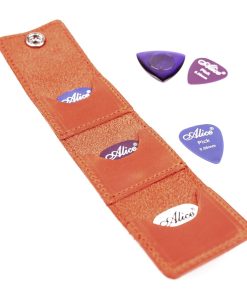 Funda para Púas de Guitarra de Cuero Genuino para Guitarras