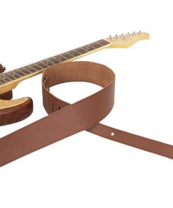 Correa de Guitarra Ajustable de Cuero Natural Clásico -