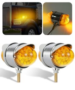 ASNOO 2PCS Luces de giro de 34 LED de doble cara en forma