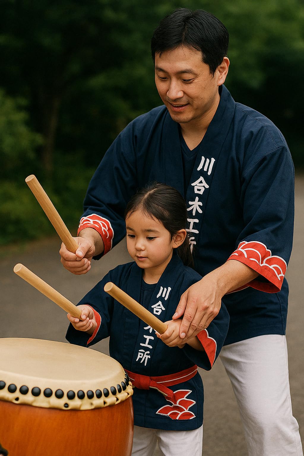 Baquetas de Taiko (Bachi) de MADERA KAWAI (30mm x 400mm / - Imagen 4
