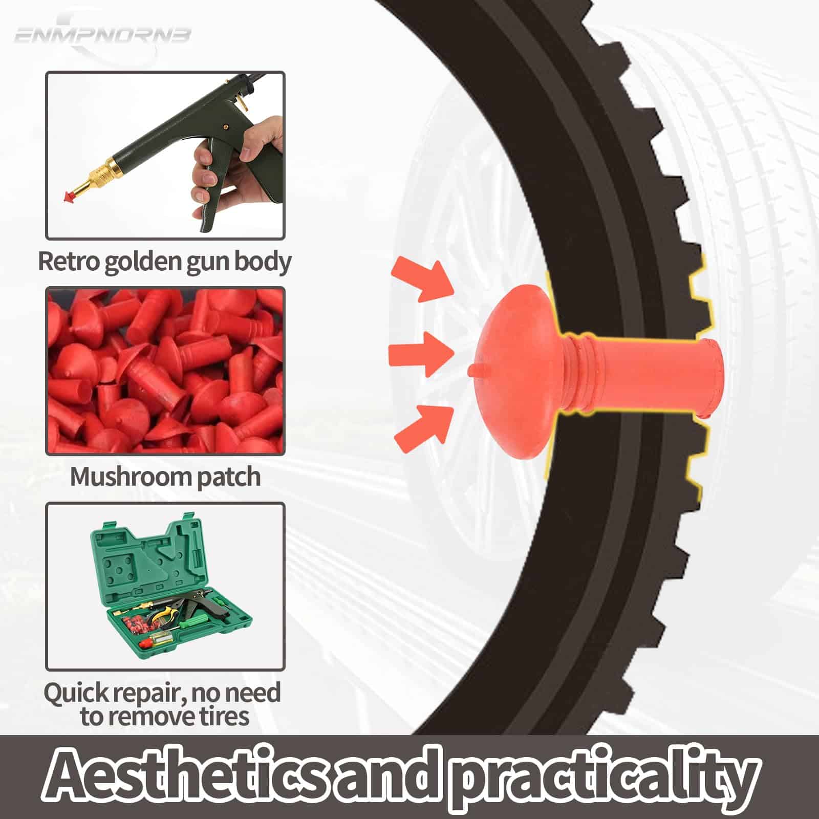Kit de Reparación de Neumáticos para Motocicletas - Arregla - Imagen 7