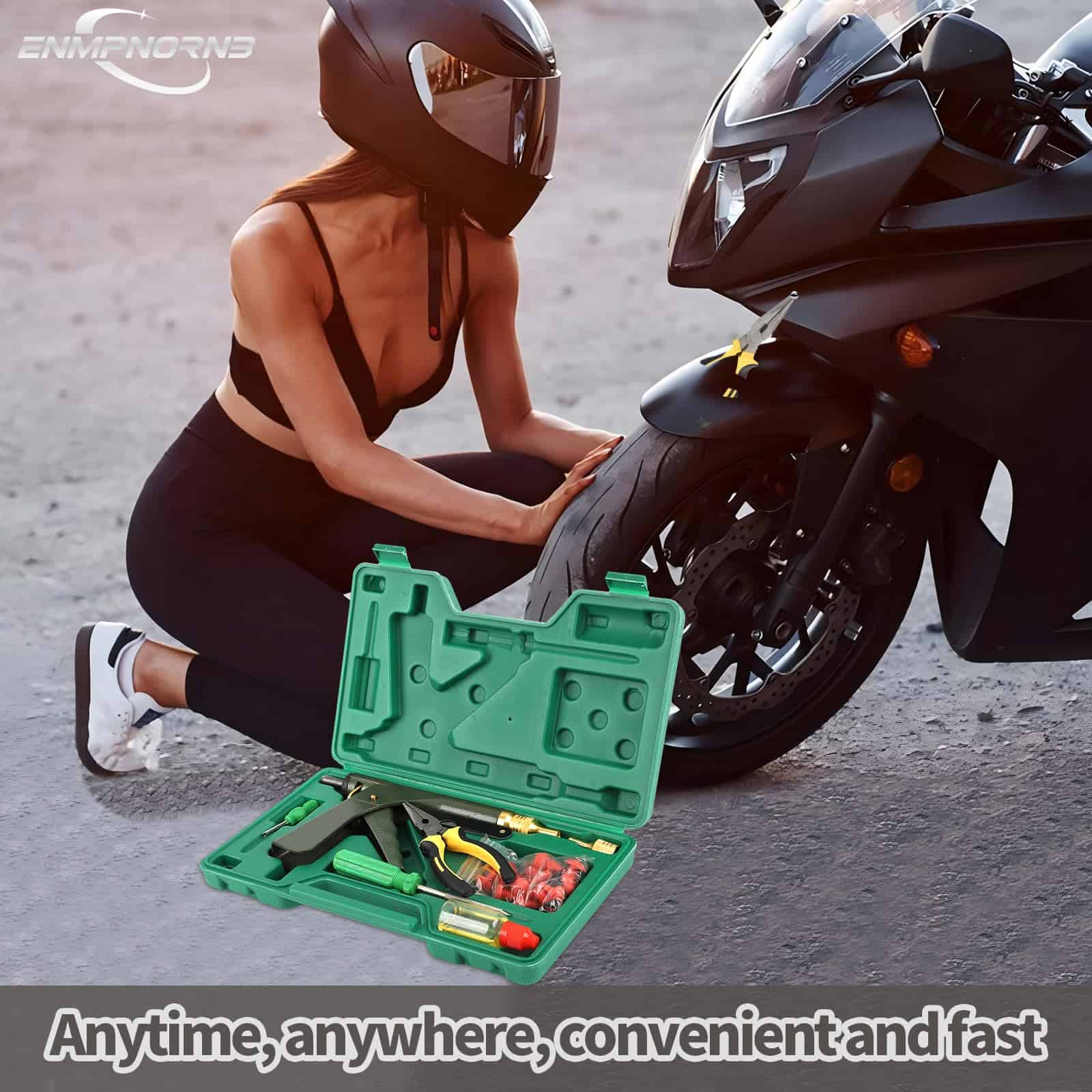 Kit de Reparación de Neumáticos para Motocicletas - Arregla - Imagen 8