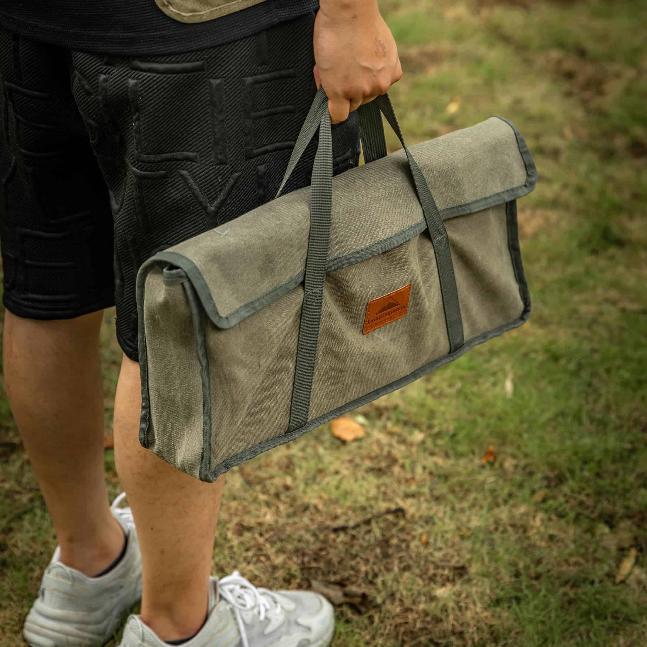 Estuche de Lona para Parrilla de Camping con Asa Grande - Imagen 6