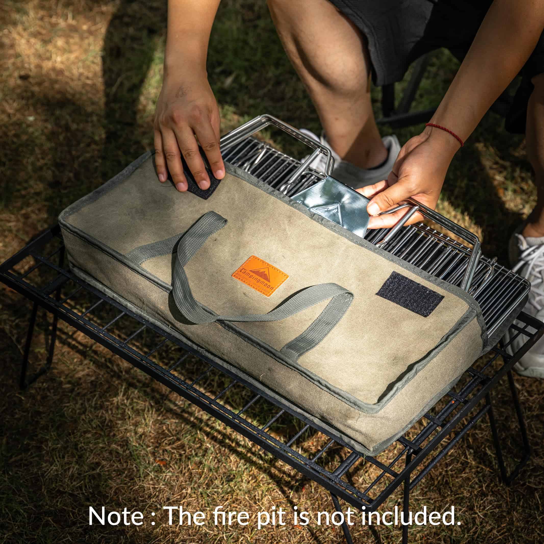 Estuche de Lona para Parrilla de Camping con Asa Grande - Imagen 5