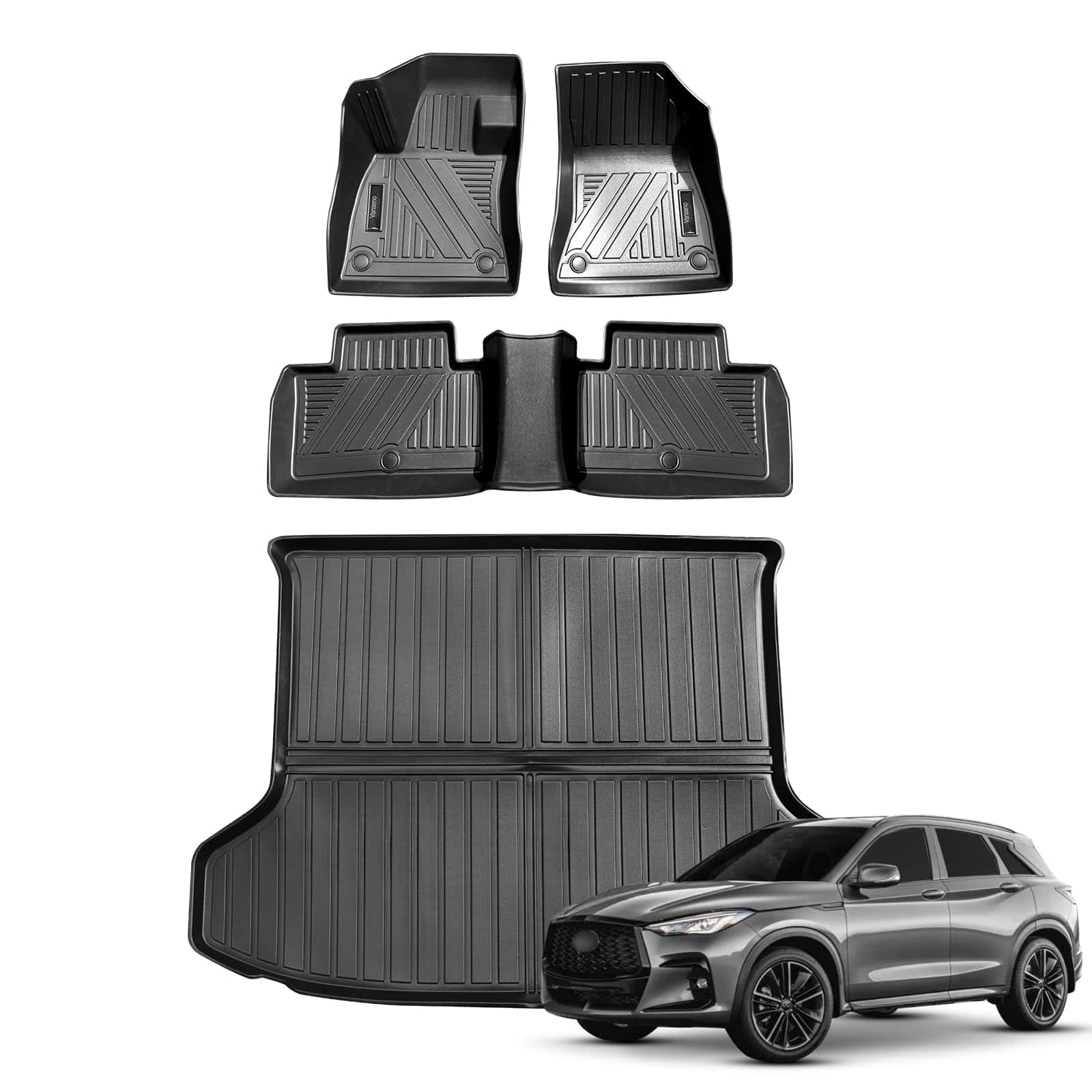 Vanseno Compatible para 2019-2025 Infiniti QX50 Tapetes