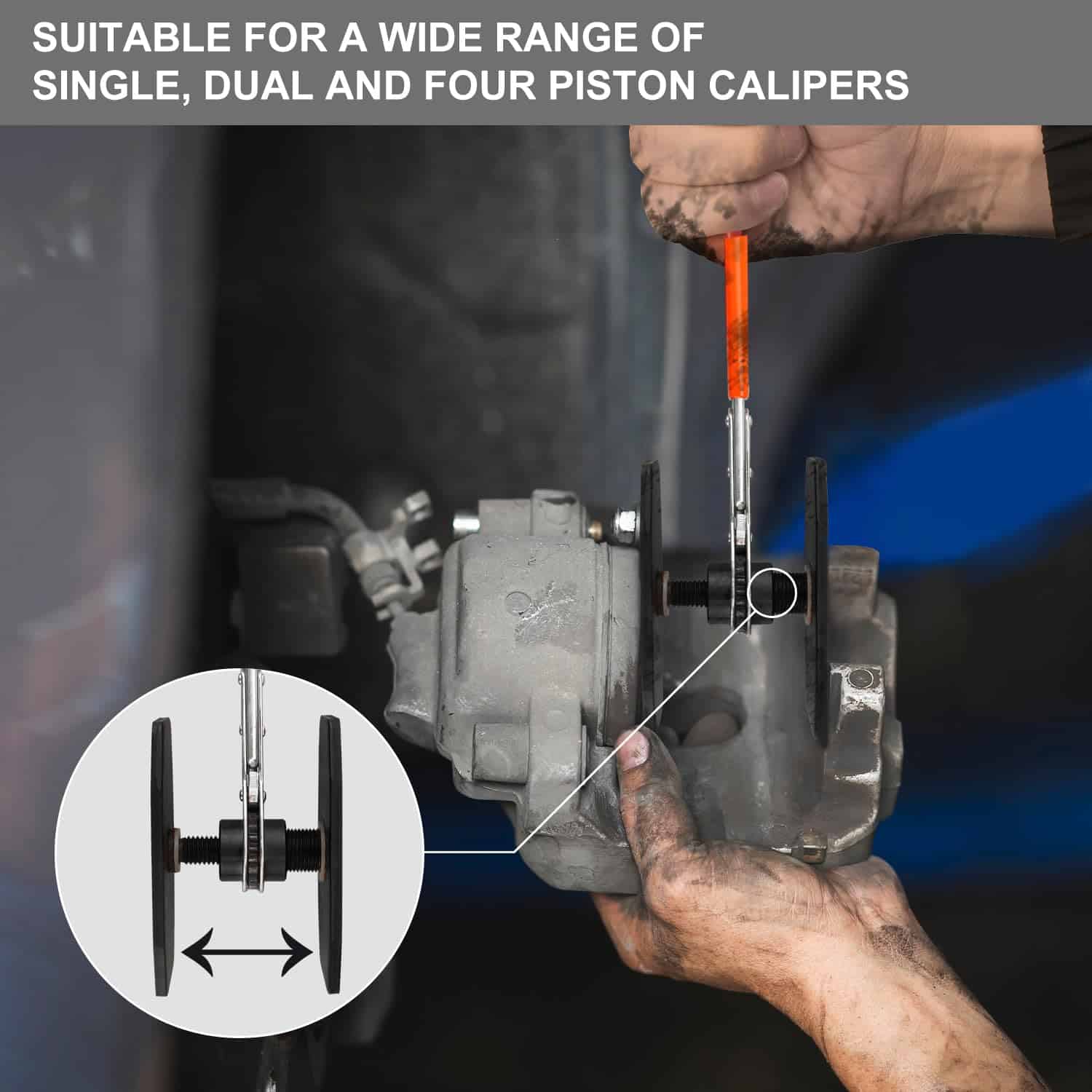 Herramienta para Prensa de Caliper de Freno | 4 en 1 - Imagen 6